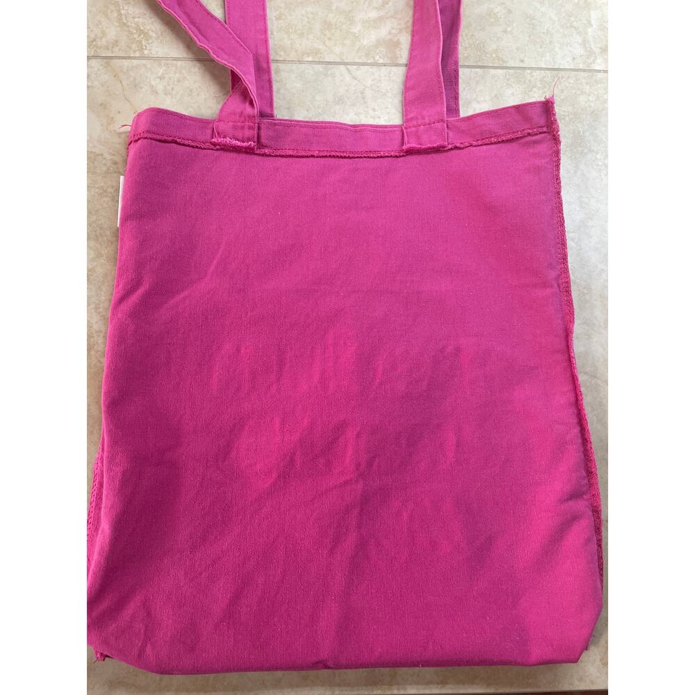 Bloomingdale’s Bag Tote Beauty Pink Medium Canvas Shopper Reusable Collectible - Picture 5 of 10